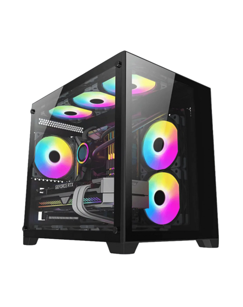 HAIJIN SE BLACK MID TOWER Gaming Casing Without Fan